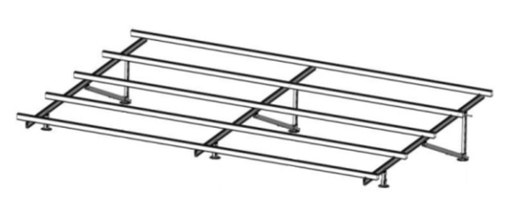 Pole Height 4.5m Solar Panel Support Structure Aluminum Alloy Material Solar Irradiation
