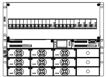 19 นิ้ว Rack Ac Dc Switching Power Supply 3 เฟส 32.5 กก. น้ำหนัก